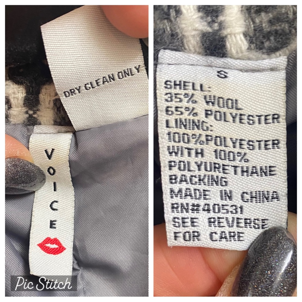 🔴NotForSale🔴Voice Polyester Wool Blend Spring Jacket Coat - Picture 14 of 15